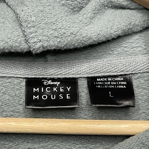 Disney Mickey Mouse Graphic Hoodie Sweatshirt Green L - Picture 4 of 7